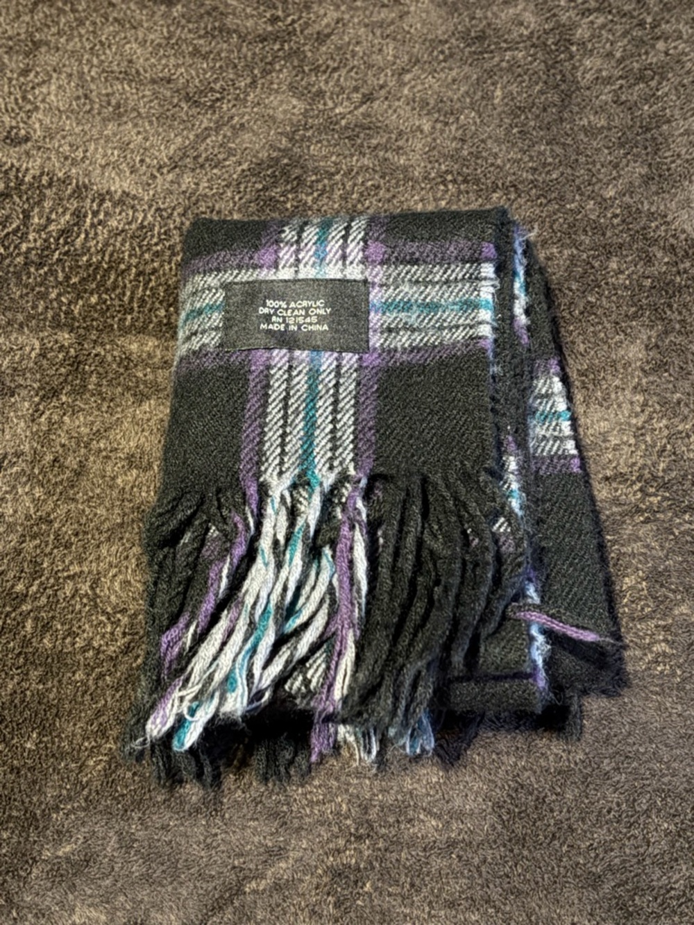 London Fog Shadow Plaid Scarf